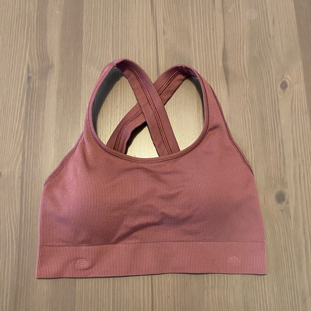 Athleta pink sports bra